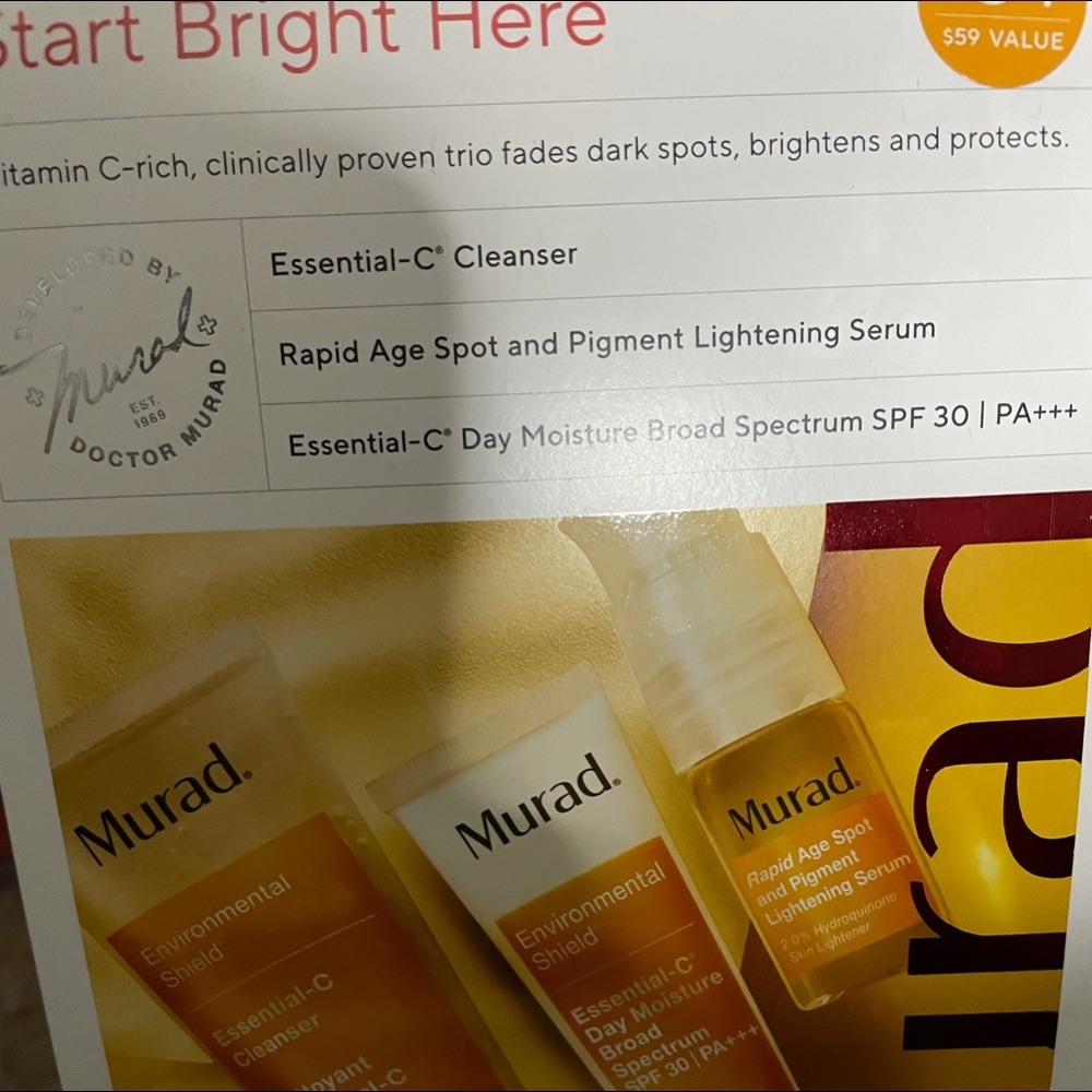 MURAD start bright here kit